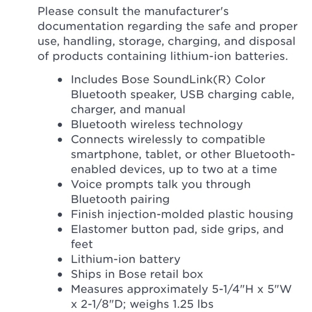 BOSE SoundLink Bluetooth Speaker - Picture 4 of 4
